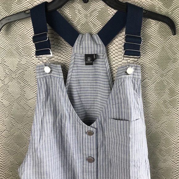 Volcom blue striped overall short dress - Picture 5 of 16